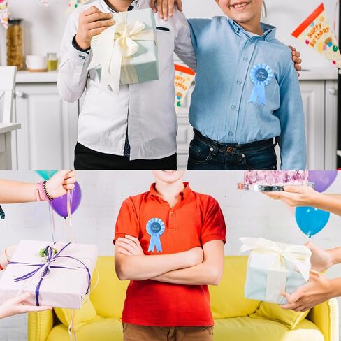 Big Brother Pin - Light Blue Ribbon Baby Shower Button Badge, Gift for Little Boys | Party Celebration Decoration 1pc (SH-K2) in Saudi Arabia