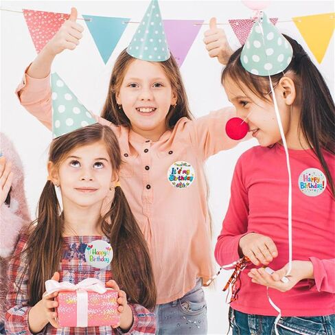 Dreuyet 9 Pieces Happy Birthday Pin Buttons Its My Birthday Pin 2.3 Inch Round Badges Birthday Party Decorations Set for Men and Women in Saudi Arabia