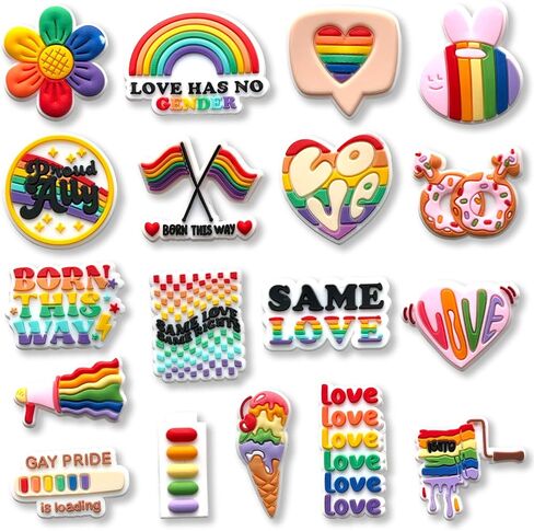 Unicorn Dog Softball Baseball Excavator Mom Mushroom Gay Shoe Charms, Cute Croc Charms Pack for Shoe Decoration in Kuwait