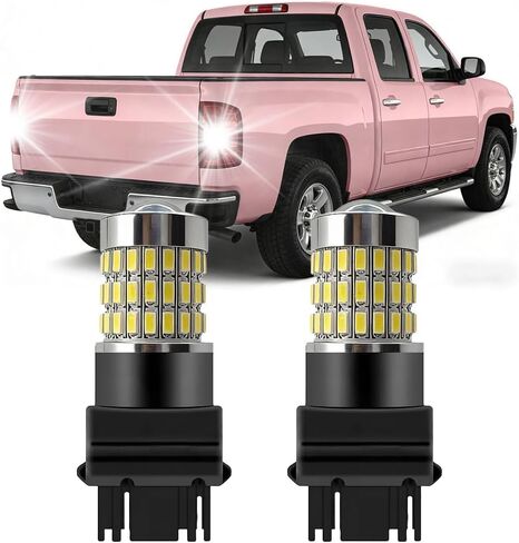 3157 مصابيح إشارة الانعطاف لسيارة Chevy Silverado/GMC Sierra 1500 2500 2001-2013، 3057 4057 أضواء وقوف السيارات، 6000LM سطوع 360%، 6000K أبيض، التوصيل والتشغيل، قطعتان in Kuwait