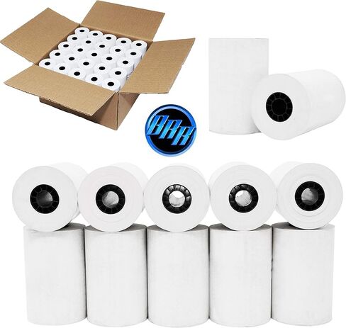 BuyRegisterRolls - 50 First Data 3 1/8 X 120 ft Thermal Credit Card Paper Rolls sm-t300i fd100 BPA FREE in Saudi Arabia