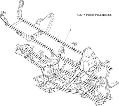 Polaris 1020335-458 Matte Black Main Frame Sportsman EPS Touring SP Limited 570 in Saudi Arabia