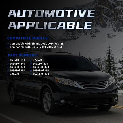 مجموعة مروحة تبريد رادياتير المحرك متوافقة مع Sienna RX350 2010-2016 V6 3.5L استبدل 163610P180 163610P440 163630P370 163630P380 مراوح الرادياتير المزدوجة مع الكفن in Kuwait