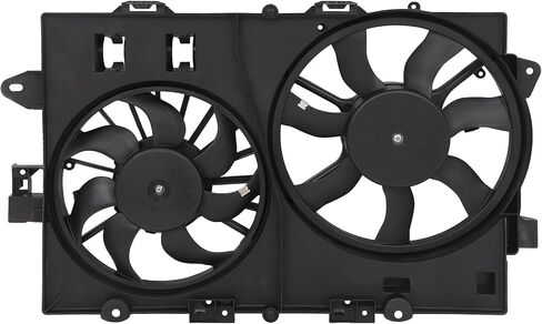 Cooling Fan Assembly Compatible with 2008 for Chevrolet for Equinox 3.6L 2006-2008 for Pontiac for Torrent 3.4L, Black Radiator Fan Direct Fit Replacement for Engine Cooling Fan in Saudi Arabia