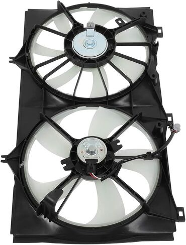 Radiator Cooling Fan Assembly Compatible with 2009-2016 for Toyota for Venza 2.7L 2010-2011 for Toyota for Camry 2.5L, Black&White Radiator Fan Direct Fit Replacement for Engine Cooling Fan in Saudi Arabia