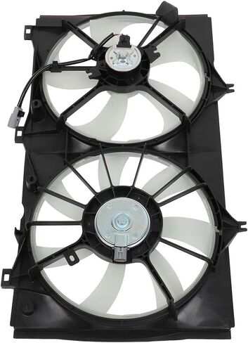Radiator Cooling Fan Assembly Compatible with 2009-2016 for Toyota for Venza 2.7L 2010-2011 for Toyota for Camry 2.5L, Black&White Radiator Fan Direct Fit Replacement for Engine Cooling Fan in Saudi Arabia