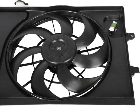 Radiator Cooling Fan Assembly Compatible with 2018-2021 for Hyundai for Kona 2.0L, Black Radiator Fan Direct Fit Replacement for Engine Cooling Fan in Saudi Arabia