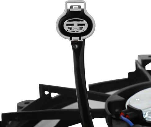 Radiator Cooling Fan Assembly Compatible with 2012-2019 for Toyota for Prius C 1.5L, Black&White Radiator Fan Direct Fit Replacement for Engine Cooling Fan in Saudi Arabia