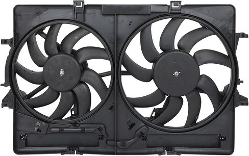 Cooling Fan Assembly Compatible with 2009-2016 for Audi for A4 Quattro 2.0L 2013-2016 for Audi for A4 allroad 2.0L, Black Radiator Fan Direct Fit Replacement for Engine Cooling Fan in Saudi Arabia