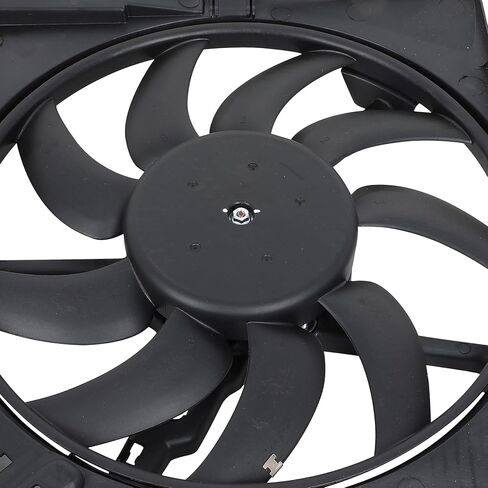 Cooling Fan Assembly Compatible with 2009-2016 for Audi for A4 Quattro 2.0L 2013-2016 for Audi for A4 allroad 2.0L, Black Radiator Fan Direct Fit Replacement for Engine Cooling Fan in Saudi Arabia