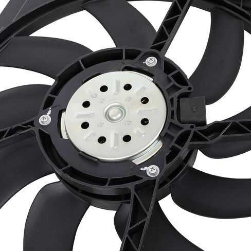 Cooling Fan Assembly Compatible with 2009-2016 for Audi for A4 Quattro 2.0L 2013-2016 for Audi for A4 allroad 2.0L, Black Radiator Fan Direct Fit Replacement for Engine Cooling Fan in Saudi Arabia