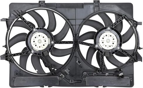 Cooling Fan Assembly Compatible with 2009-2016 for Audi for A4 Quattro 2.0L 2013-2016 for Audi for A4 allroad 2.0L, Black Radiator Fan Direct Fit Replacement for Engine Cooling Fan in Saudi Arabia