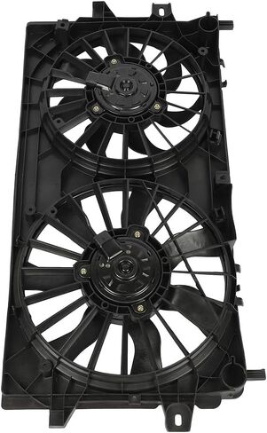 مجموعة مروحة التبريد متوافقة مع 2008-2009 لـ Buick for Allure 5.3L 2008-2009 لـ Buick for Allure 3.8L، مروحة مشعاع سوداء مناسبة مباشرة للاستبدال لمروحة تبريد المحرك in Saudi Arabia