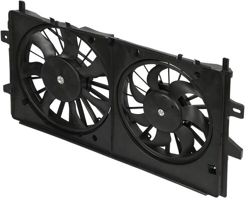 مجموعة مروحة التبريد متوافقة مع 2008-2009 لـ Buick for Allure 5.3L 2008-2009 لـ Buick for Allure 3.8L، مروحة مشعاع سوداء مناسبة مباشرة للاستبدال لمروحة تبريد المحرك in Saudi Arabia