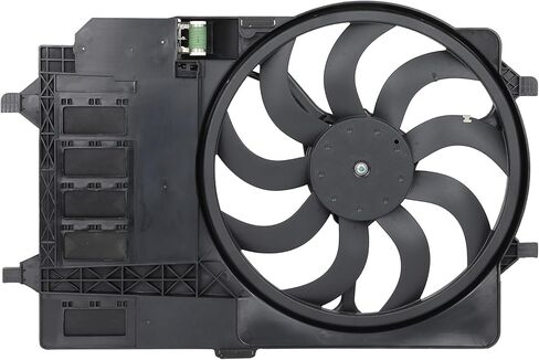 Radiator Cooling Fan Assembly Compatible with 2003-2008 for Mini for Cooper 1.6L, Black Radiator Fan Direct Fit Replacement for Engine Cooling Fan in Saudi Arabia