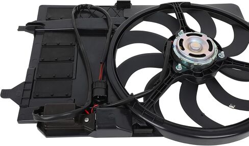 Radiator Cooling Fan Assembly Compatible with 2003-2008 for Mini for Cooper 1.6L, Black Radiator Fan Direct Fit Replacement for Engine Cooling Fan in Saudi Arabia