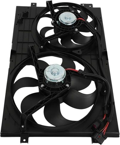 Cooling Fan Assembly Compatible with 1999-2002 for Volkswagen for Golf 2.8L 2000-2005 for Volkswagen for Jetta 1.8L, Black Radiator Fan Direct Fit Replacement for Engine Cooling Fan in Saudi Arabia