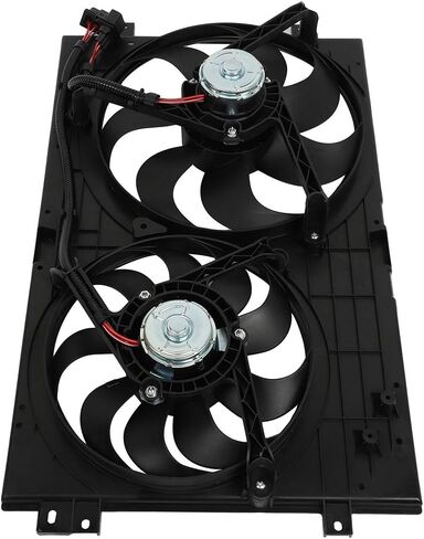Cooling Fan Assembly Compatible with 1999-2002 for Volkswagen for Golf 2.8L 2000-2005 for Volkswagen for Jetta 1.8L, Black Radiator Fan Direct Fit Replacement for Engine Cooling Fan in Saudi Arabia