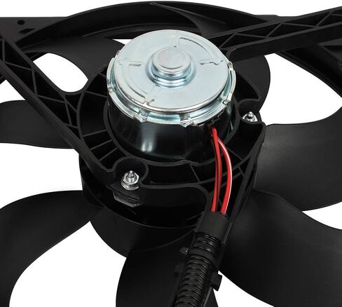 Cooling Fan Assembly Compatible with 1999-2002 for Volkswagen for Golf 2.8L 2000-2005 for Volkswagen for Jetta 1.8L, Black Radiator Fan Direct Fit Replacement for Engine Cooling Fan in Saudi Arabia