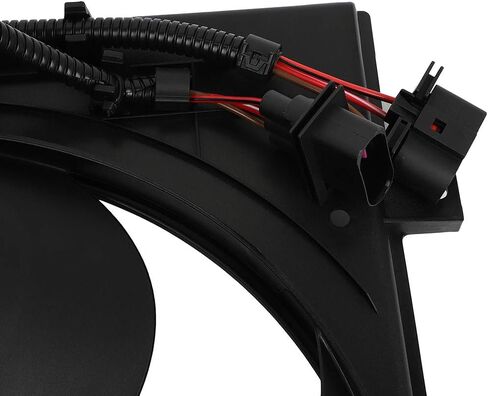 Cooling Fan Assembly Compatible with 1999-2002 for Volkswagen for Golf 2.8L 2000-2005 for Volkswagen for Jetta 1.8L, Black Radiator Fan Direct Fit Replacement for Engine Cooling Fan in Saudi Arabia