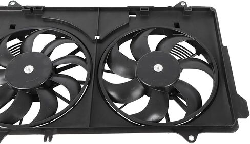 Radiator Cooling Fan Assembly Compatible with 2017-2023 for Mazda for CX-5 2.5L, Black Radiator Fan Direct Fit Replacement for Engine Cooling Fan in Saudi Arabia
