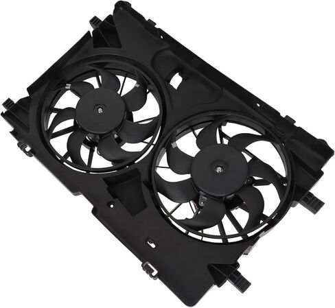 Radiator Cooling Fan Assembly Compatible with 2010-2012 for Lincoln for MKZ 3.5L 2010-2012 for Ford for Fusion 3.5L, Black Radiator Fan Direct Fit Replacement for Engine Cooling Fan in Saudi Arabia