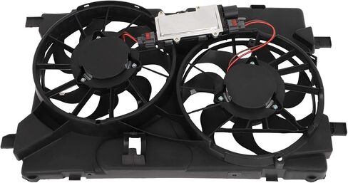 Radiator Cooling Fan Assembly Compatible with 2010-2012 for Lincoln for MKZ 3.5L 2010-2012 for Ford for Fusion 3.5L, Black Radiator Fan Direct Fit Replacement for Engine Cooling Fan in Saudi Arabia