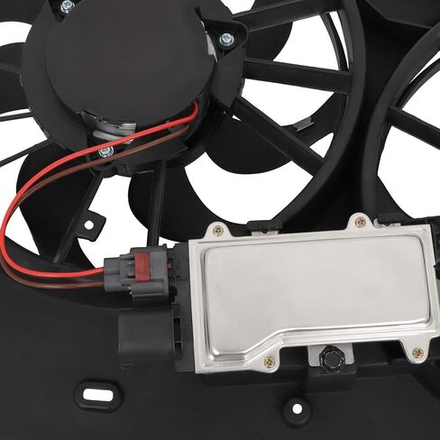 Radiator Cooling Fan Assembly Compatible with 2010-2012 for Lincoln for MKZ 3.5L 2010-2012 for Ford for Fusion 3.5L, Black Radiator Fan Direct Fit Replacement for Engine Cooling Fan in Saudi Arabia