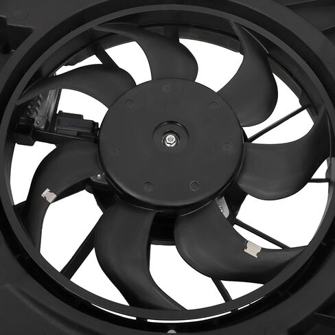 Radiator Cooling Fan Assembly Compatible with 2010-2012 for Lincoln for MKZ 3.5L 2010-2012 for Ford for Fusion 3.5L, Black Radiator Fan Direct Fit Replacement for Engine Cooling Fan in Saudi Arabia