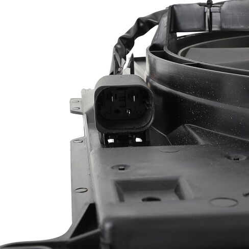 مجموعة مروحة التبريد متوافقة مع 2014-2016 لسيارات BMW لـ 228i 2.0L 2014-2018 لسيارات BMW لـ 320i xDrive 2.0L، مروحة مشعاع سوداء مناسبة مباشرة للاستبدال لمروحة تبريد المحرك in Saudi Arabia