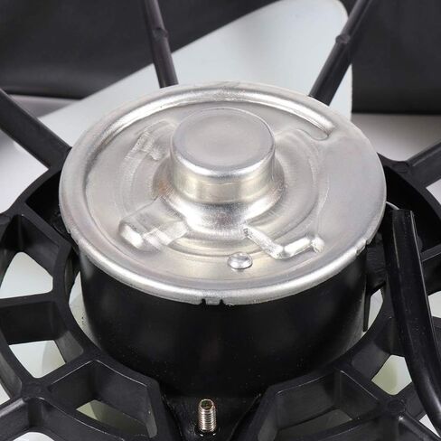 Radiator Cooling Fan Assembly Compatible with 2001-2005 for Honda for Civic 1.7L, Black Radiator Fan Direct Fit Replacement for Engine Cooling Fan in Saudi Arabia