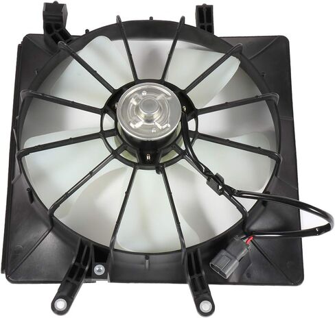 Radiator Cooling Fan Assembly Compatible with 2001-2005 for Honda for Civic 1.7L, Black Radiator Fan Direct Fit Replacement for Engine Cooling Fan in Saudi Arabia