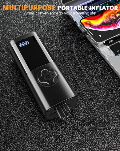 تيمولا جامب ستارتر مع ضاغط هواء 14.8 فولت 6000 مللي أمبير في الساعة، صندوق القفز المحمول لبطارية السيارة و7 أمبير 150 رطل لكل بوصة مربعة منفاخ إطارات للسيارات والشاحنات وسيارات الدفع الرباعي مع ضوء LED in Kuwait