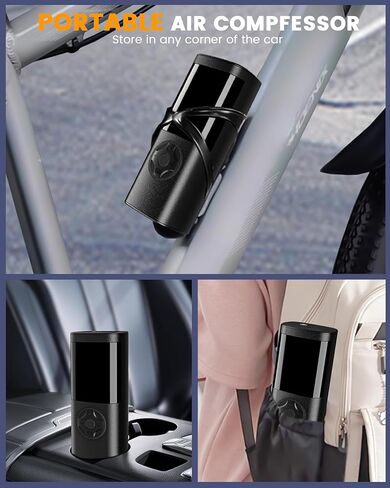 تيمولا جامب ستارتر مع ضاغط هواء 14.8 فولت 6000 مللي أمبير في الساعة، صندوق القفز المحمول لبطارية السيارة و7 أمبير 150 رطل لكل بوصة مربعة منفاخ إطارات للسيارات والشاحنات وسيارات الدفع الرباعي مع ضوء LED in Kuwait