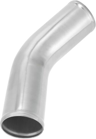 OD 3 "76 مللي متر طول 12" 300 مللي متر سبائك الألومنيوم أنبوب المبرد الأنابيب 45 درجة مدخل هواء أنبوب فضي لهجة لاستبدال السيارة in Kuwait