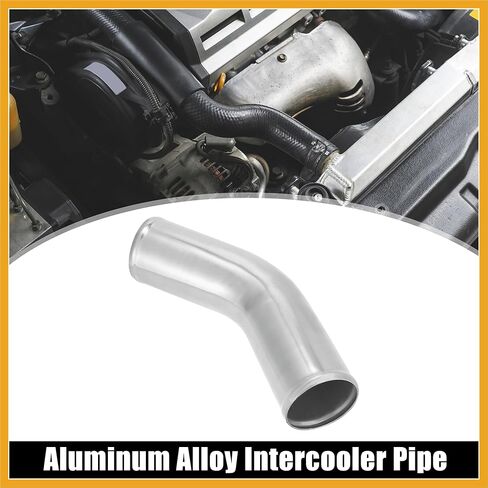 OD 3 "76 مللي متر طول 12" 300 مللي متر سبائك الألومنيوم أنبوب المبرد الأنابيب 45 درجة مدخل هواء أنبوب فضي لهجة لاستبدال السيارة in Kuwait