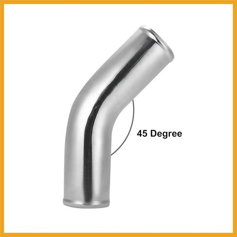 OD 3 "76 مللي متر طول 12" 300 مللي متر سبائك الألومنيوم أنبوب المبرد الأنابيب 45 درجة مدخل هواء أنبوب فضي لهجة لاستبدال السيارة in Kuwait