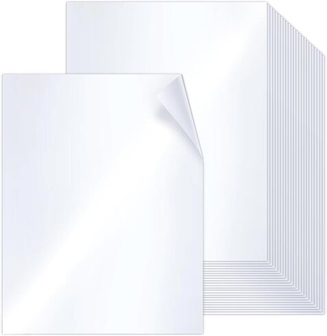 100 Sheets White Shimmer Paper 8.5 x 11 Double Sided, Goefun 32 lb Bond 120 GSM Glossy Metallic Paper for Invitations, Certificates, Crafts in Kuwait