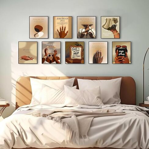 Black Girl Wall Art Set of 9,African American Woman Wall Decor Paintings,Fashion Black Girl Posters Prints Pictures For Bathroom Bedroom Living Room Home Decor 8x10 Inch Unframed in Saudi Arabia
