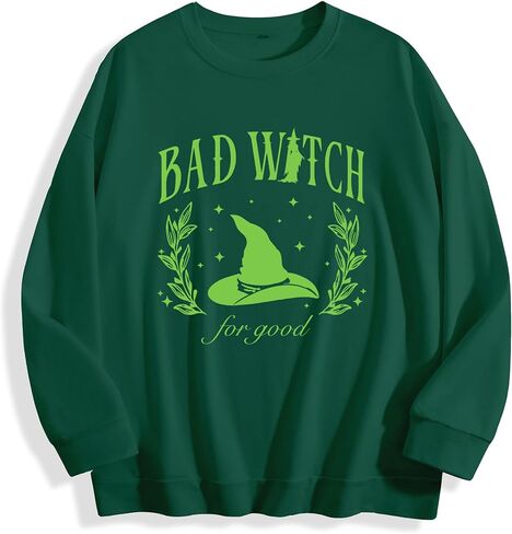سويت شيرت Bad WITCH، هدايا لمحبي الأفلام الموسيقية، تي شيرت أميرة ساحرة بأكمام طويلة in Saudi Arabia
