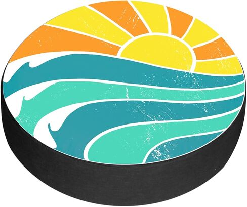 أغطية الإطارات الاحتياطية للمقطورات إطارات موجات الشمس الصيفية للسيارات مقاومة للطقس والغبار عالمية لمقطورة سيارات الدفع الرباعي ومخيم السفر 12 بوصة 13 بوصة 14 بوصة 15 بوصة 16 بوصة 17 بوصة in Kuwait