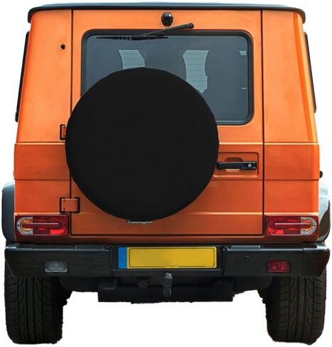 Custom Spare Tire Cover, Durable Personlized Tire Covers with Your Logo Photo Design, Customized Waterproof Universal Wheel Tire Protector for Trailer RV SUV and Man, 14 Inch-Pureblack in Kuwait