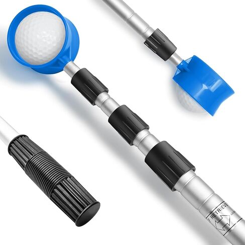 prowithlin Golf Ball Retriever, 6/9/12/15/18ft Aluminum Alloy Golf Ball Retriever Telescopic Golf Accessories Golf Gift for Men in Kuwait