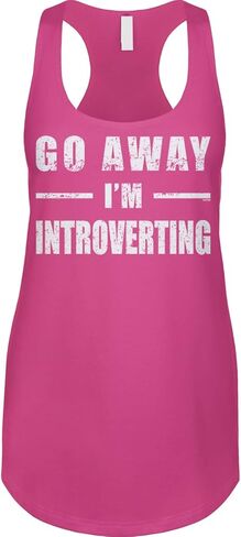 Blittzen Womens Racerback Tank Go Away Im Introverting in Saudi Arabia