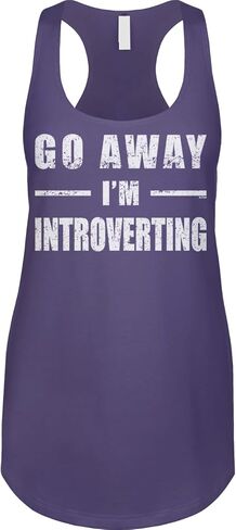 Blittzen Womens Racerback Tank Go Away Im Introverting in Saudi Arabia