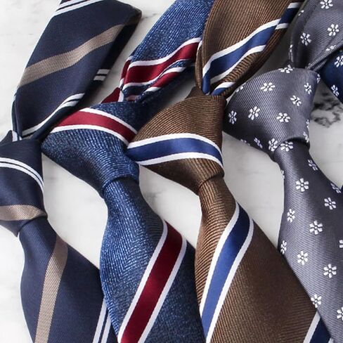 Classic Mens Woven Jacquard Pre Tied Ties Paisley Solid Striped Necktie Formal Wedding Neck Tie in Kuwait