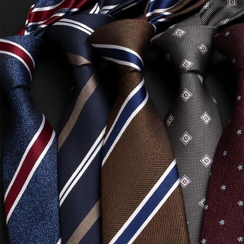 Classic Mens Woven Jacquard Pre Tied Ties Paisley Solid Striped Necktie Formal Wedding Neck Tie in Kuwait