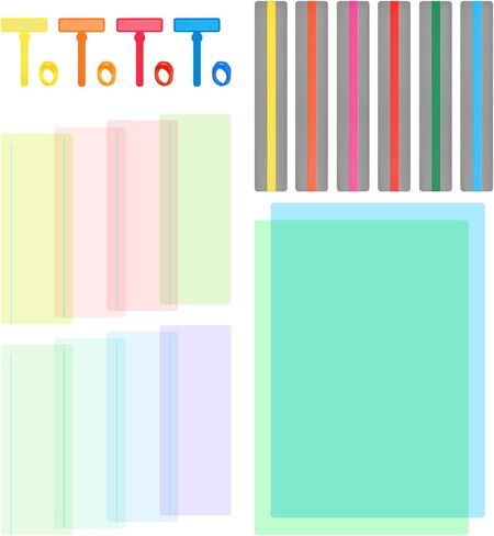 24PCS Guided Reading Strips, 4 Sizes Dyslexia Tools Reading Tracker, Bookmark Accessories Set in Kuwait