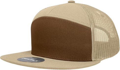 DECKY 7 Panel High Profile Structured Cotton Blend Trucker in Saudi Arabia