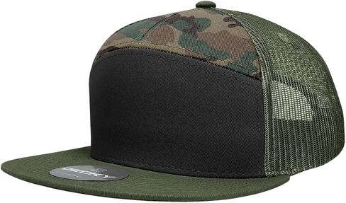 DECKY 7 Panel High Profile Structured Cotton Blend Trucker in Saudi Arabia